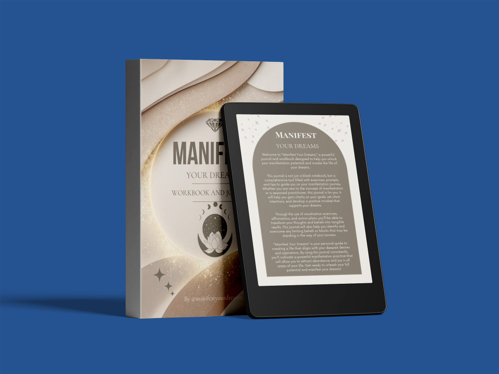Manifest Your Dreams workbook and journal