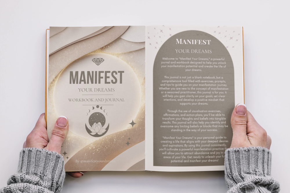 Manifest Your Dreams workbook and journal