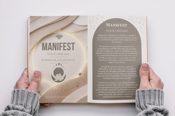 Manifest Your Dreams workbook and journal