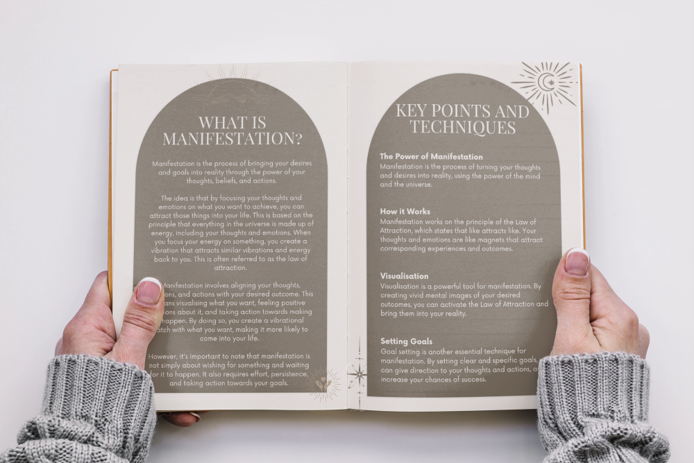 Manifest Your Dreams workbook and journal